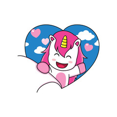 happy unicorn expression