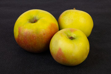 Ripe apples over background