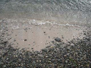 water on beach