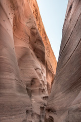 Looking Up from Zebra Slot Canyon