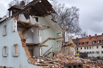 demolition of a house