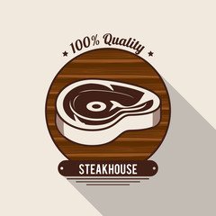 Steakhouse bbq poster