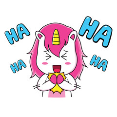 Unicorn expressions were laughing