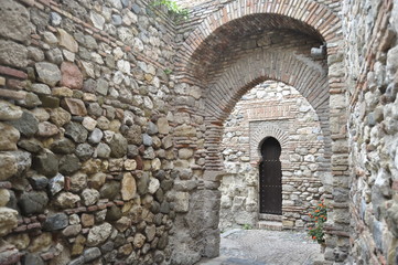Fototapeta na wymiar Fortress in Malaga, Spain
