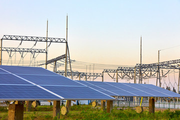 High voltage power station and solar photovoltaic