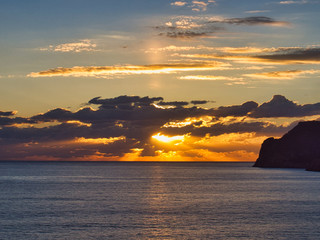 sunset at the paradise