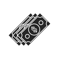 Dollar flat icon on white background, for any occasion