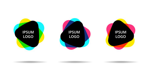 Abstract logo template. Vector illustration.