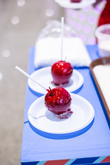 caramelized sweet red apple