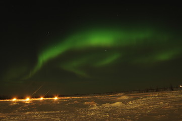 aurora borealis in Russia