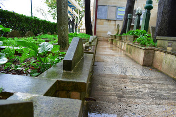 Istanbul, Beykoz - Yuş&acirc; Tepesi  (Hz. Y&uuml;şa - Y&uuml;şa Tepesi) old cemetery. islamic tombstones. Prophet Yusa 