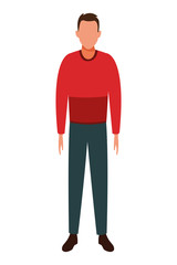 young man wearing sweater