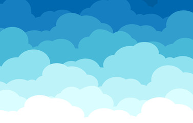 Blue sky and clouds. Background sky and cloud
