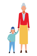 old woman with child