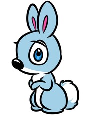 rabbit cartoon illustration isolated image