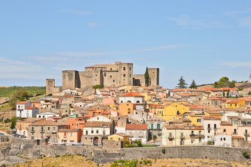 Fototapeta na wymiar The town of Melfi in southern Italy