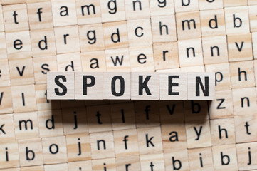 Obraz premium Spoken word concept