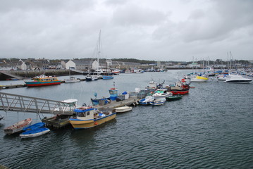 Fototapeta na wymiar Port de Concarneau dans le Finistère en Bretagne (France)