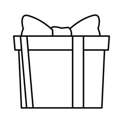 gift box icon black and white