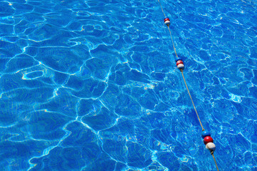 water in the swimming pool