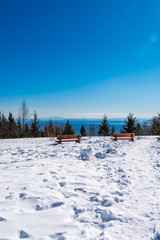 View at Snow Trail in Park in Vancouver, Canada.