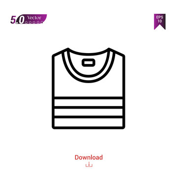 Outline hirt icon. hirt icons vector isolated on white background. Popular icons for 2019 year. Graphic design, mobile application, logo, user interface. EPS 10 format vector