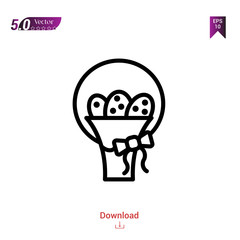 Outline easter-eggs icon isolated on white background. Popular icons for 2019 year. holiday-compilation. Graphic design, mobile application, logo, user interface. EPS 10 format vector
