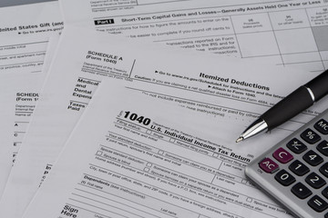 United States Internal Revenue Service Tax Return Forms