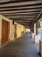 Vistas de las calles de Santo Domingo de la Calzada, en  La Rioja verano de 2018