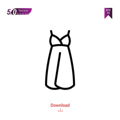 Outline dress icon. dress  icons vector isolated on white background. Popular icons for 2019 year. Graphic design, mobile application, logo, user interface. EPS 10 format vector
