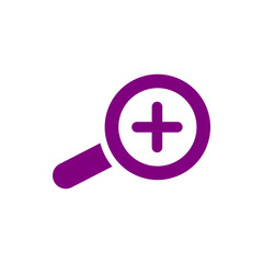 Appearance, aspect, design, eye, look, view, creative vision purple color icon