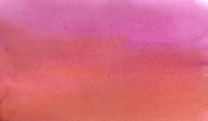 Abstract orange pink gradient watercolor background