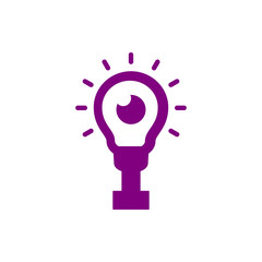 Appearance, aspect, design, eye, look, view, creative vision purple color icon