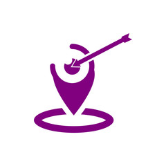 Appearance, aspect, design, eye, look, view, creative vision purple color icon
