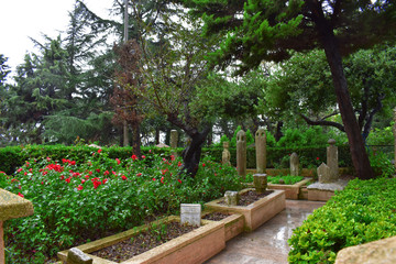 Istanbul, Beykoz - Yuşâ Tepesi (Hz. Yüşa - Yüşa Tepesi) old cemetery. islamic tombstones. Prophet Yusa 
