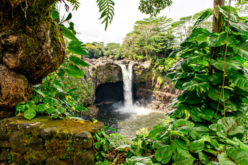 The Rainbow Falls, Hilo, Wailuku River State Park, Big Island, Hawaii