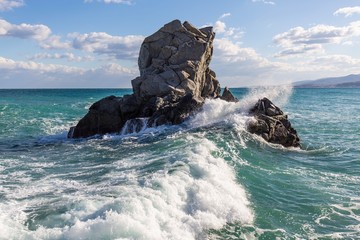 Rocks and sea 