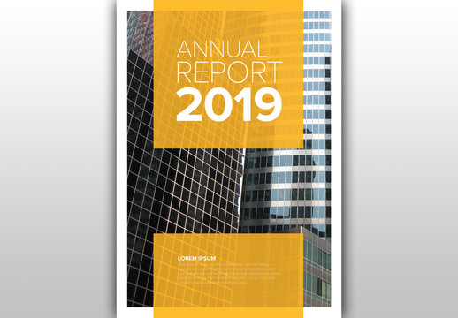 Vector Annual Report Cover Template