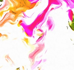 Plakat High resolution abstract meditative background. Colorful psychedelic watercolor texture. Flowing neon bright colors graphic pattern.
