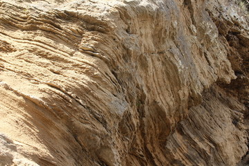 Sand layered rock
