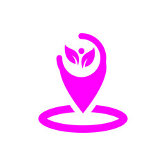 Appearance, aspect, design, eye, look, view, creative vision magenta color icon