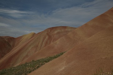 red earth hills and landscape.oltu/erzurum/turkey