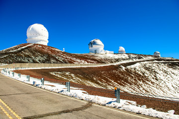 The Hawaii Big Island Mauna Kea volcano observatory