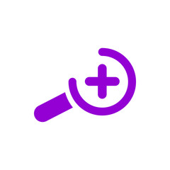 Appearance, aspect, design, eye, look, view, creative vision dark violet color icon