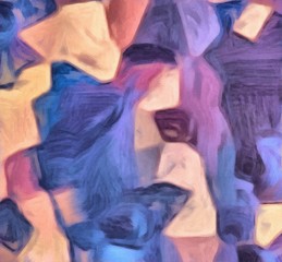 Creative abstraction for graphic design. Art painted texture. Background in style of modern painting. Geometric soft pattern. Chaotic colorful figures. 