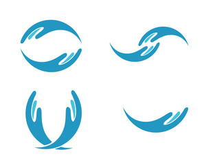 creative hand logo design