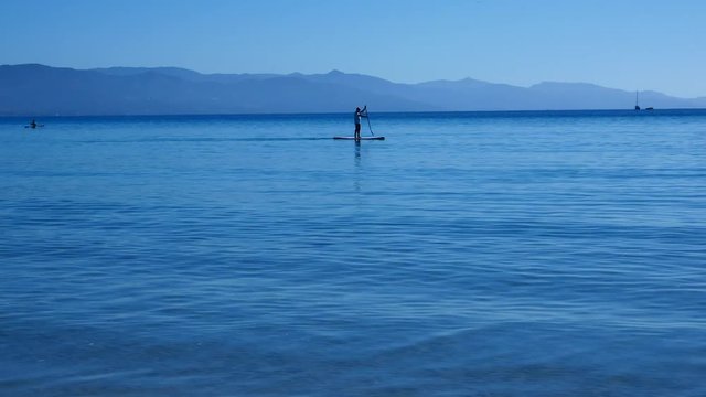Sea In Sardinia Sport Sailing Surfing Windsurf Kitesurfing Rowing Sup Sailboat Video 4K