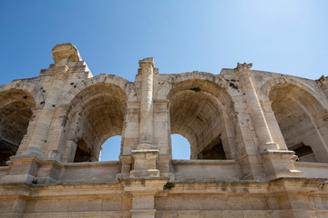Fototapeta premium The Arles Amphitheatre is a Roman amphitheatre in the southern French town of Arles