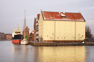 Olowianka island in Gdansk. Poland