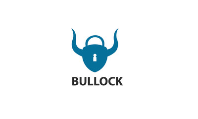 Bull lock logo design
